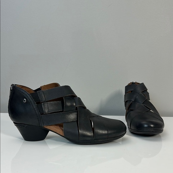 Cobb Hill Laurel Black Woven Pump Heels Size 6.5 - Picture 1 of 14